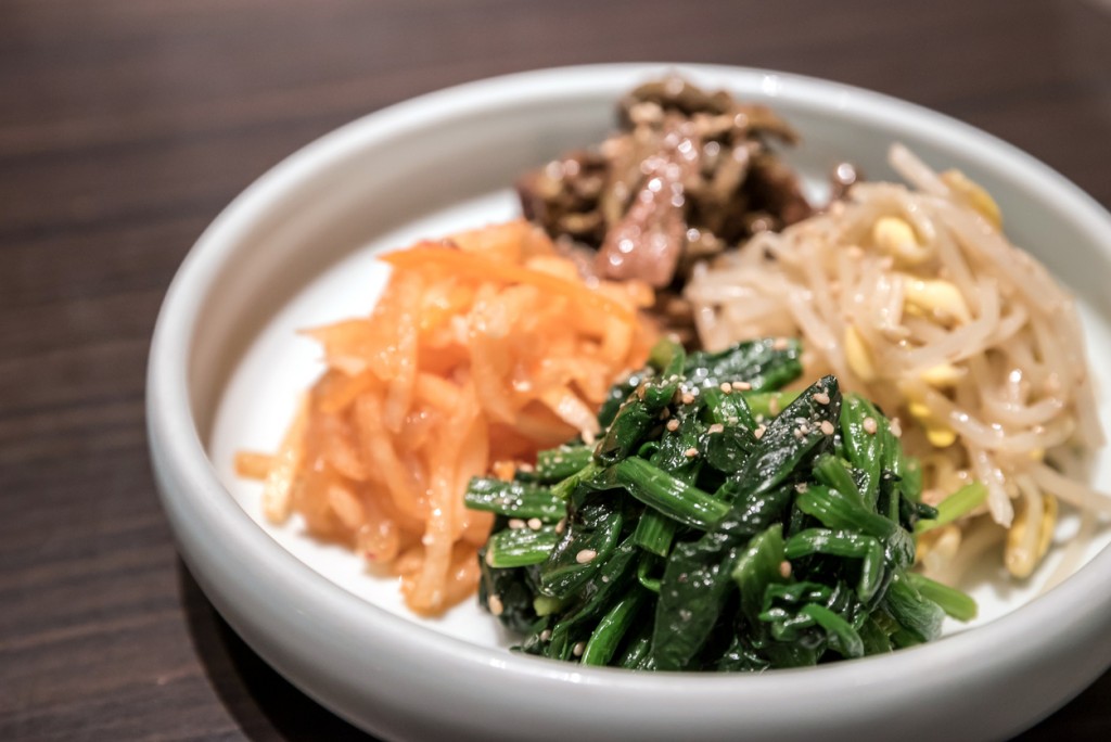 Korean preserved various vegetable for yakiniku meal