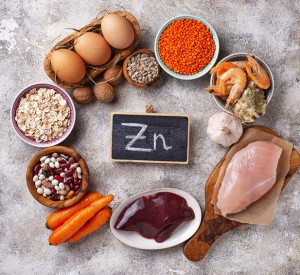 Healthy product sources of zinc. Food rich in Zn