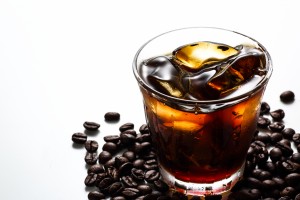 This is  a photograph of ice coffee