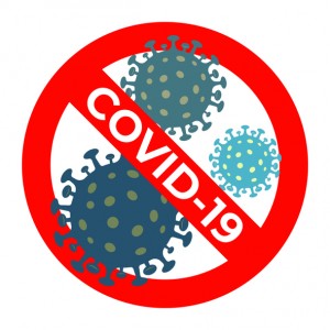 Coronavirus 2019 nCov vector icon. Coronavirus Covid 19-NCP, virus epidemic outbreak stop sign