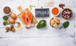 Products sources of Omega-3 acids. Healthy fats