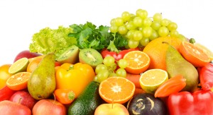 Composition with healthy fruits and vegetables