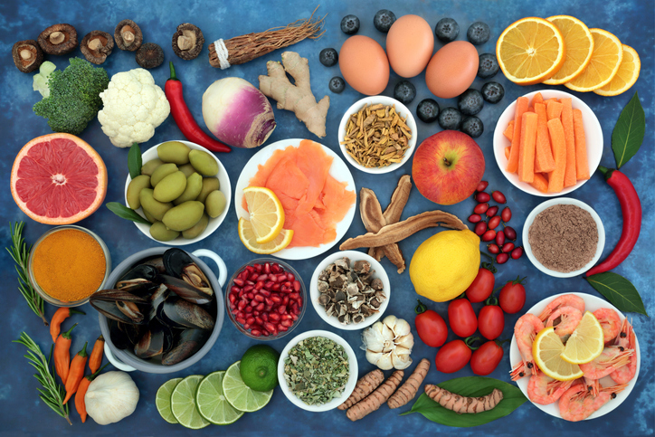 Large Collection of Immune System Boosting Health Foods