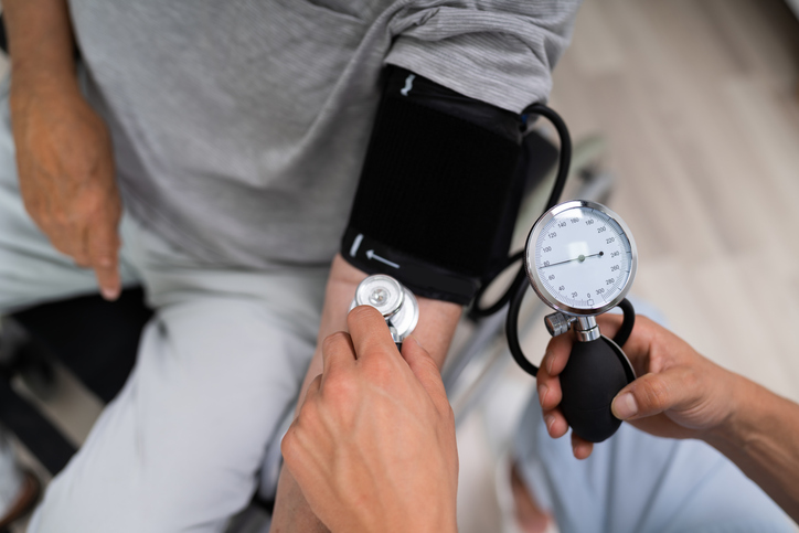 High Cardiovascular Blood Pressure. Hypertension Health Care